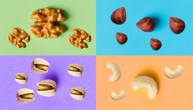 Walnuts, Hazelnuts, Pistachios & Cashews